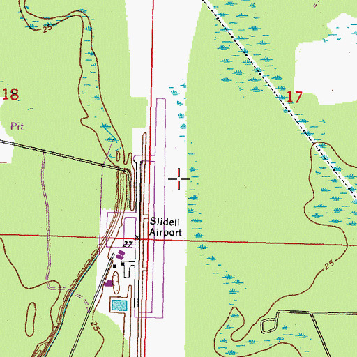 Topographic Map of Kenjockety Farm, LA