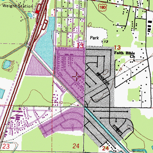 Topographic Map of Kings Point, LA