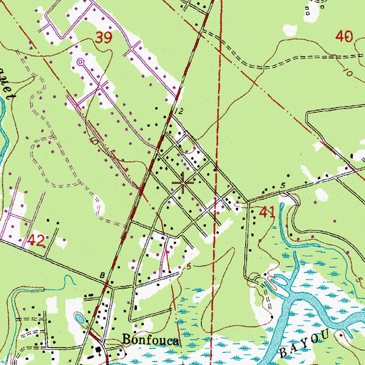 Topographic Map of Ozone Acres, LA