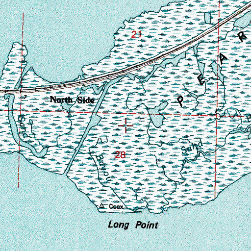 Topographic Map of Rigolets Gas Field, LA