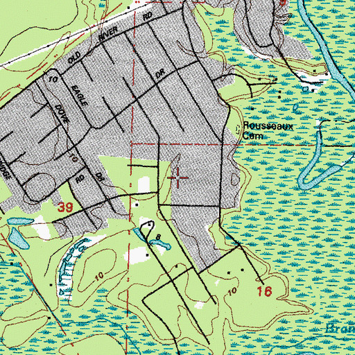 Topographic Map of The Settlement, LA