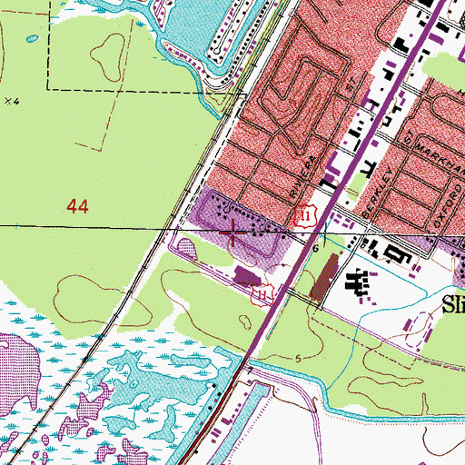 Topographic Map of Yester Oaks, LA