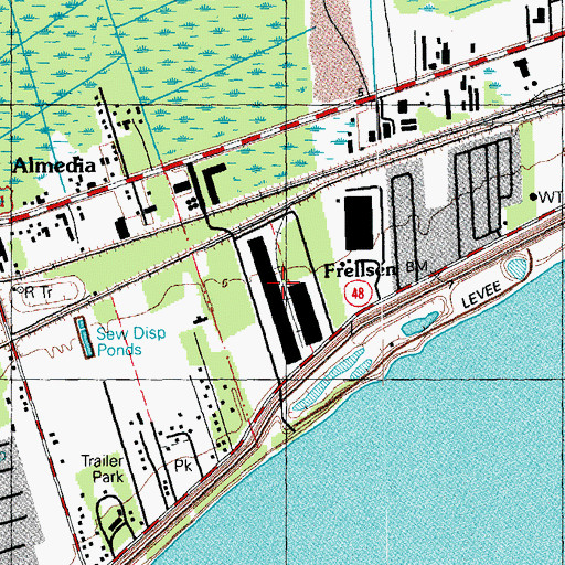 Topographic Map of Riverbend Business Park, LA