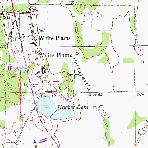Topographic Map of Upper Harper Spring, AL