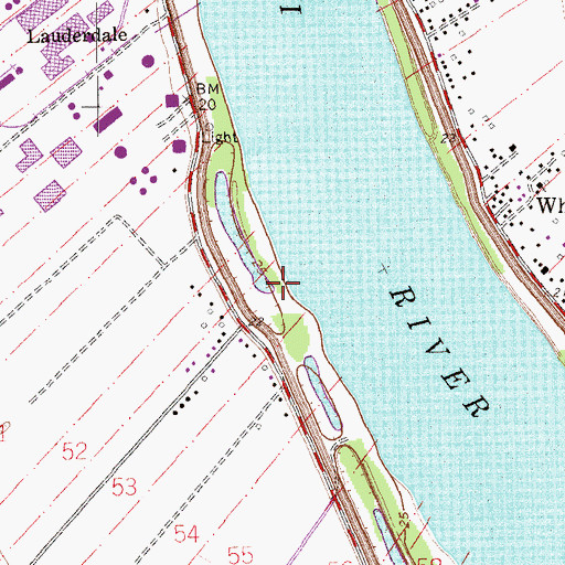 Topographic Map of Arcadia Landing, LA