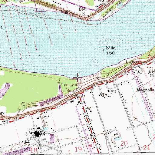 Topographic Map of Armant Landing, LA