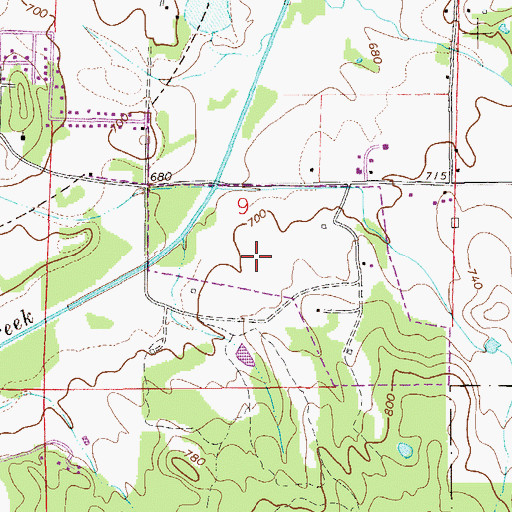 Topographic Map of White Spring, AL