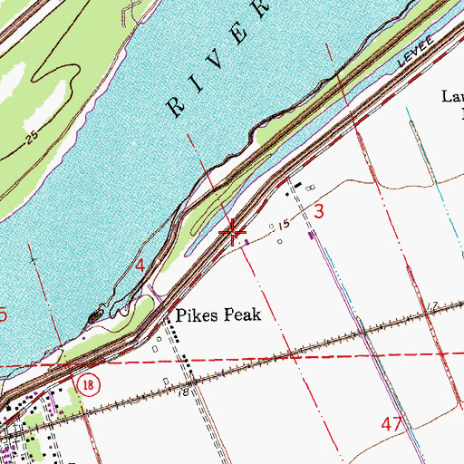 Topographic Map of Chopin (historical), LA