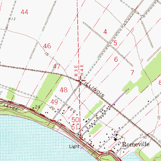 Topographic Map of Colomb Park (historical), LA