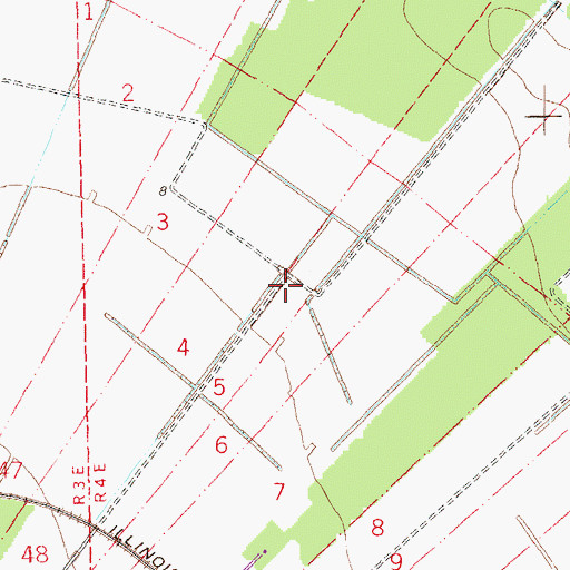 Topographic Map of Columbia Plantation (historical), LA