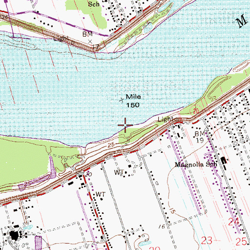 Topographic Map of Duprac Landing, LA