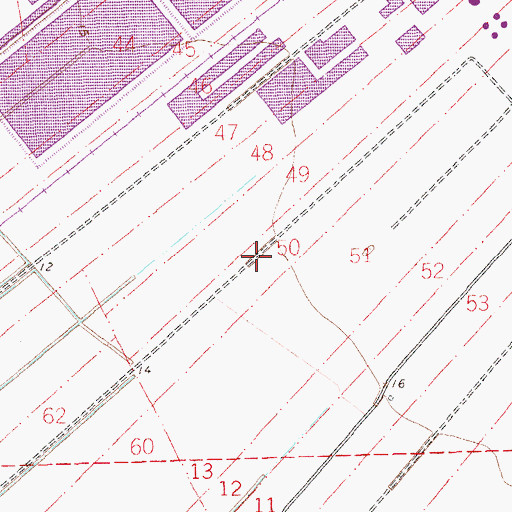 Topographic Map of Elina Plantation (historical), LA