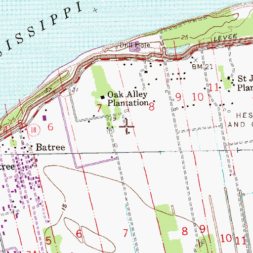 Topographic Map of Feitel, LA