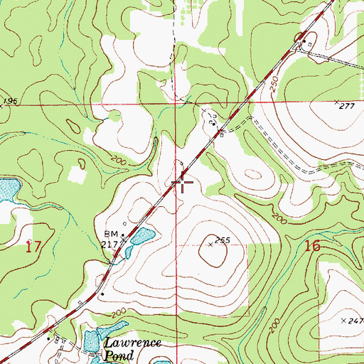 Topographic Map of Belle School (historical), AL