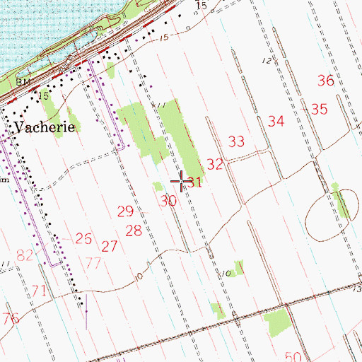 Topographic Map of Legendre Plantation (historical), LA