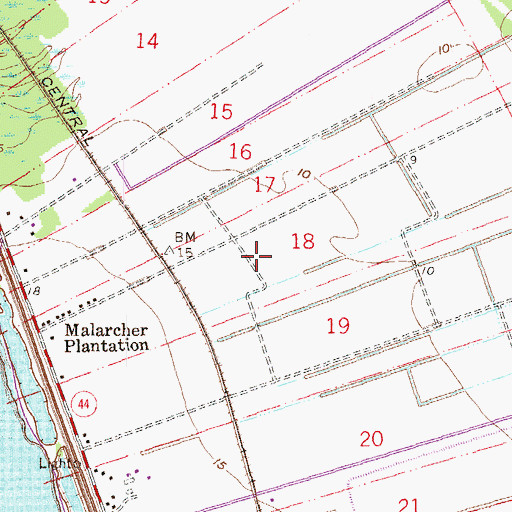 Topographic Map of Lilly Plantation (historical), LA