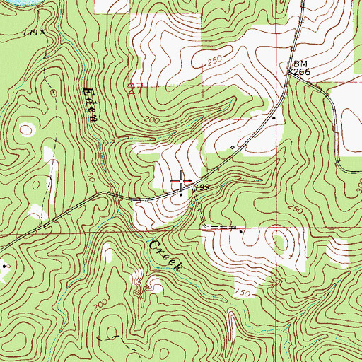 Topographic Map of Floral School (historical), AL