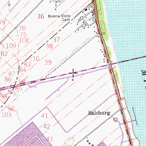 Topographic Map of May Plantation (historical), LA