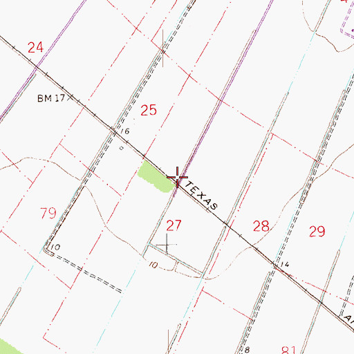 Topographic Map of Minnie (historical), LA