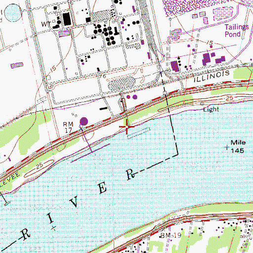 Topographic Map of Mount Airy Landing, LA