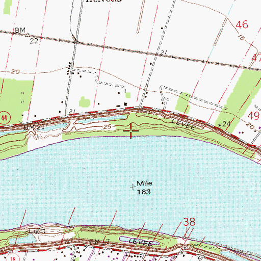 Topographic Map of Wilton Landing, LA
