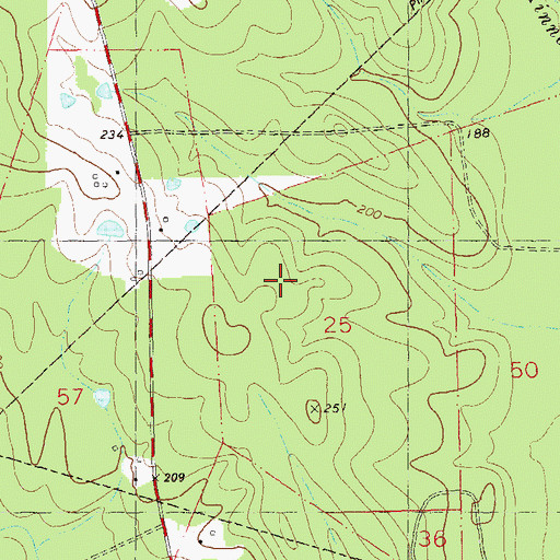 Topographic Map of Greensburg Oil Field, LA
