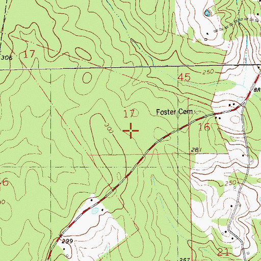 Topographic Map of Joseph Branch Oil Field, LA