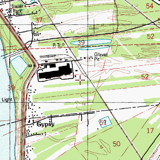 Topographic Map of Anchor Plantation, LA