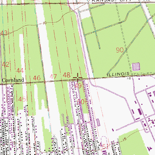 Topographic Map of Belle Point, LA