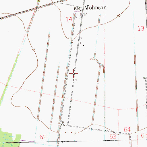 Topographic Map of Carroll Plantation, LA