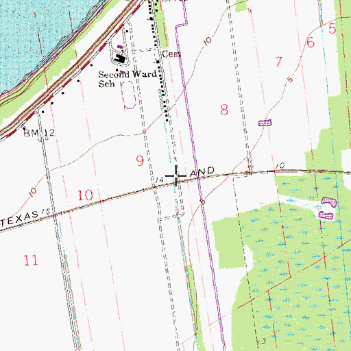 Topographic Map of Duke (historical), LA
