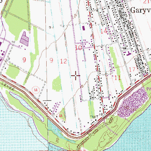 Topographic Map of Hope Plantation, LA