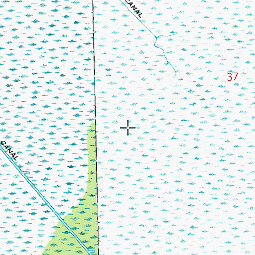 Topographic Map of Manchac Wildlife Management Area, LA