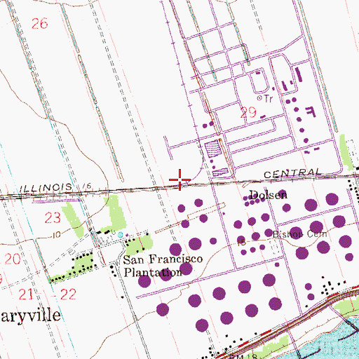 Topographic Map of Marathon, LA