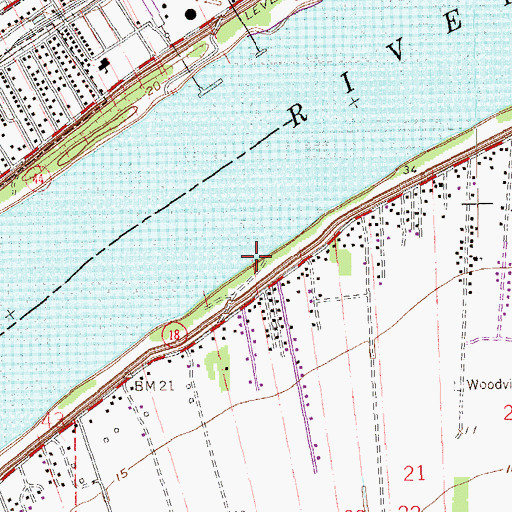 Topographic Map of Normal Landing, LA