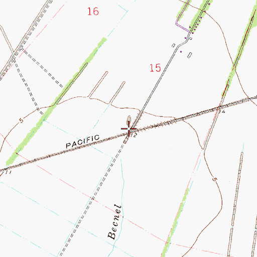 Topographic Map of Songy (historical), LA