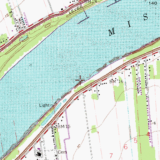 Topographic Map of White Rose Landing, LA