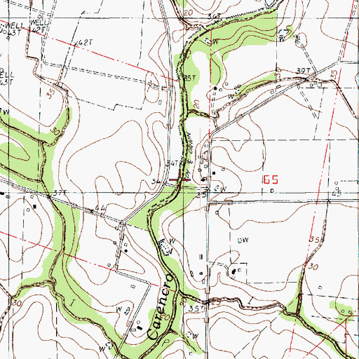 Topographic Map of Broussard Bridge, LA