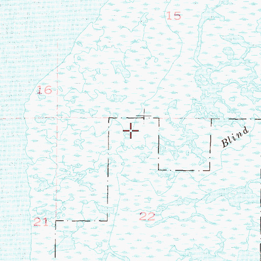 Topographic Map of Bayou No Bayou, LA