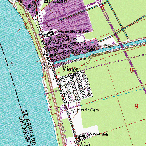 Topographic Map of Greater Round Hill Baptist Church, LA