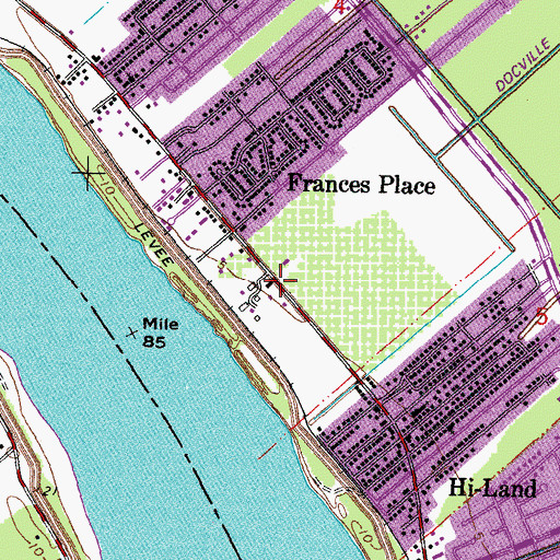Topographic Map of Story, LA