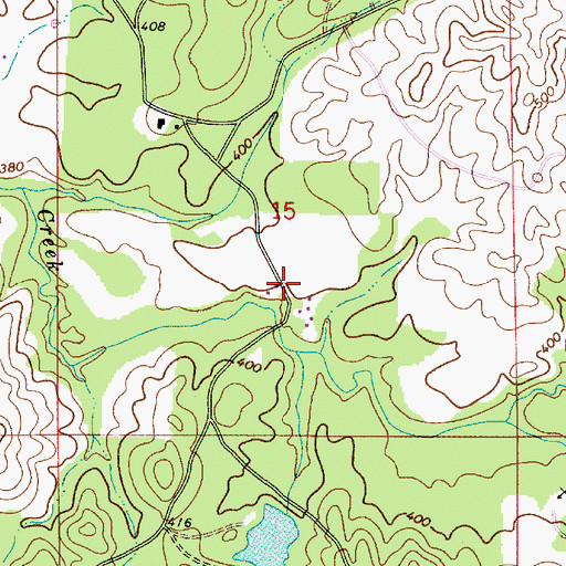 Topographic Map of Thomas Mill, AL