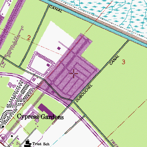 Topographic Map of Lexington Place, LA