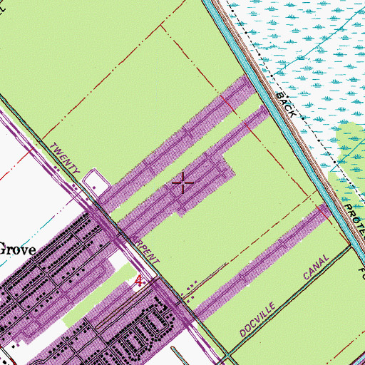 Topographic Map of Story Park, LA