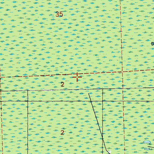Topographic Map of Saint John the Baptist Parish, LA