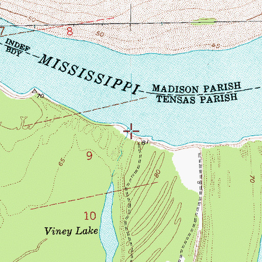 Topographic Map of Lake Karnac Revetment, LA