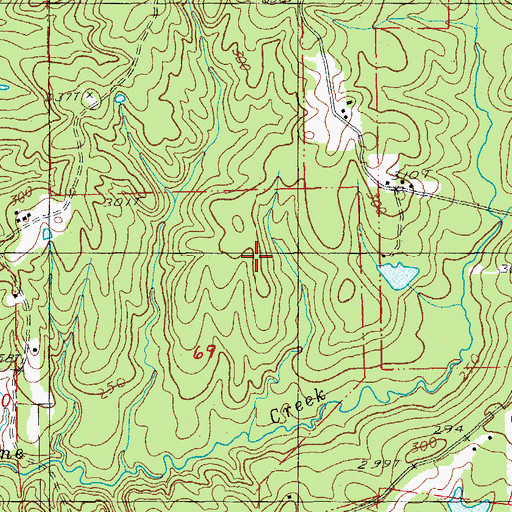 Topographic Map of Mount Common Church Gas Field, LA