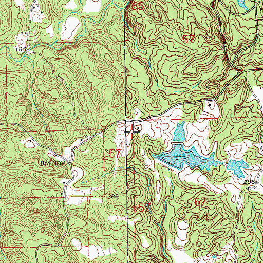 Topographic Map of Lake Rosemound Gas Field, LA