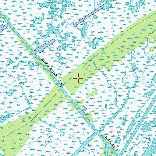 Topographic Map of Lake De Cade Gas Field, LA
