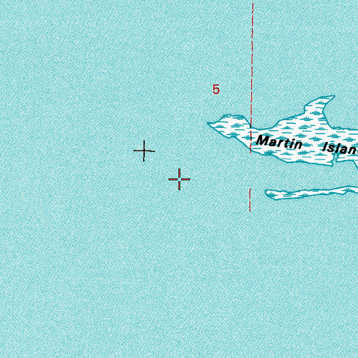 Topographic Map of Frame Isle (historical), LA